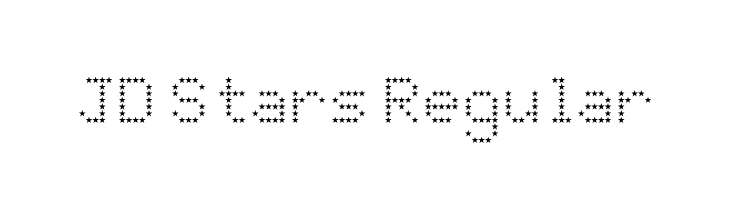 JD Stars Regular Font