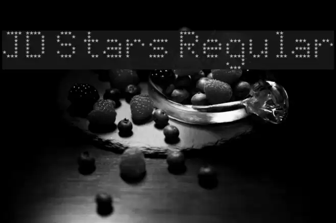 JD Stars Regular Font examples