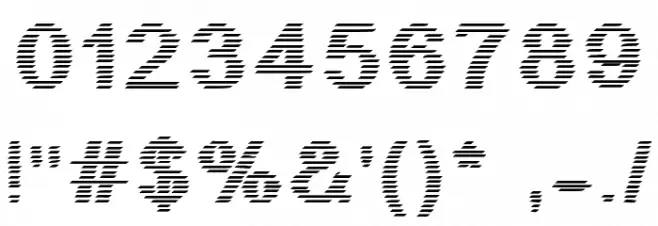 JD Stripex Font OTHER CHARS