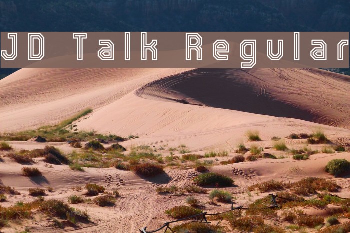 JD Talk Regular Font examples