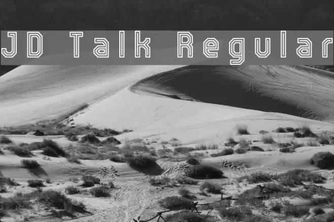 JD Talk Regular Font examples