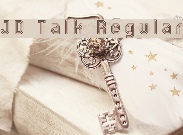 JD Talk Regular Font examples
