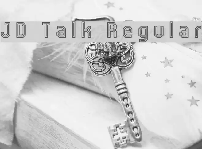 JD Talk Regular Font examples