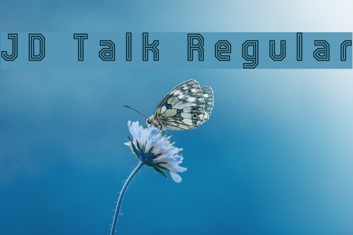 JD Talk Regular Font examples