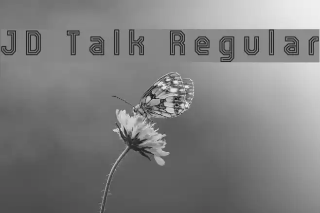 JD Talk Regular Font examples