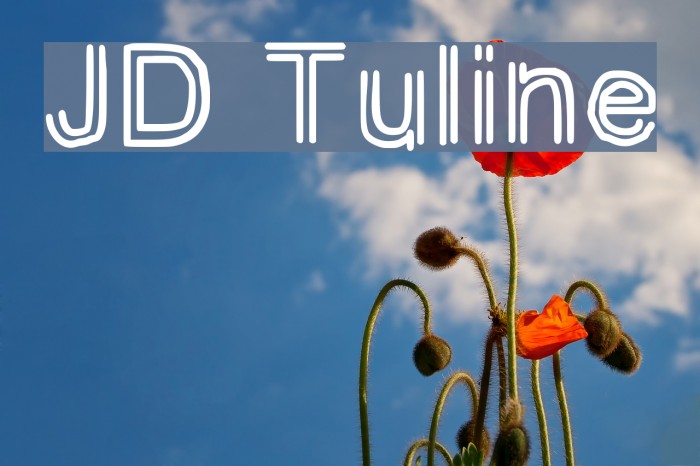 JD Tuline Font examples