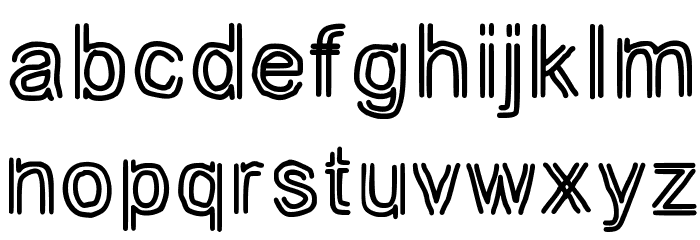 JD Tuline Font LOWERCASE