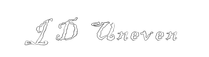 JD Uneven  免费字体下载