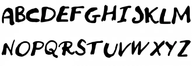 JDBrush 字体 大写
