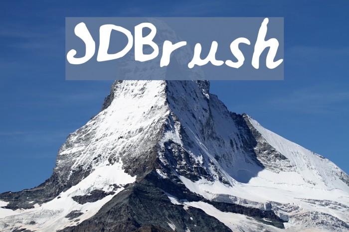 JDBrush Font examples