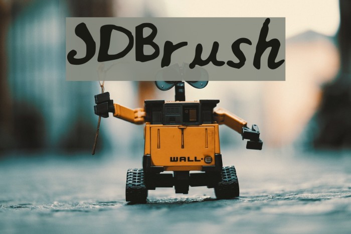 JDBrush Font examples
