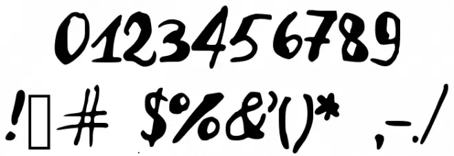 JDFabiola Font OTHER CHARS