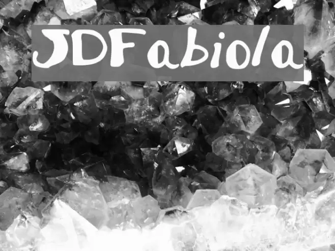 JDFabiola Font examples