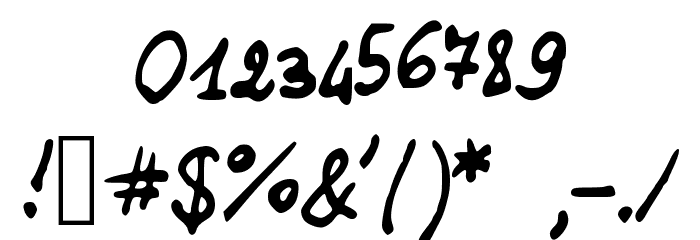 JDHands Font OTHER CHARS