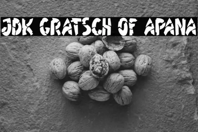 JDK Gratsch of Apana Font examples