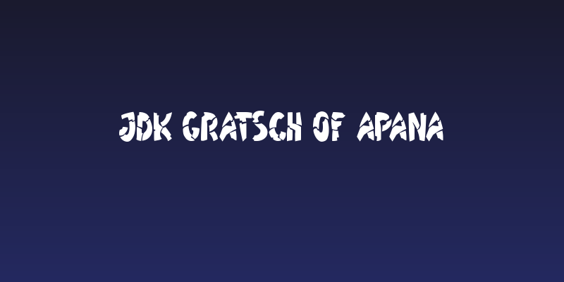 JDK Gratsch of Apana Social Header