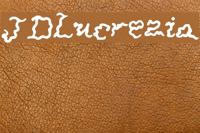 JDLucrezia Font examples