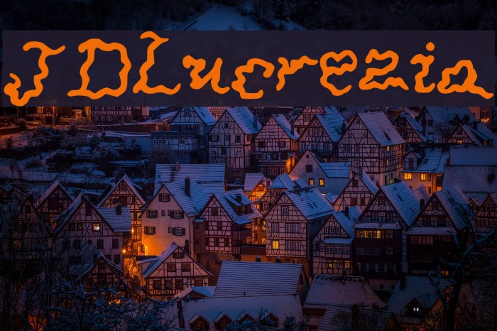 JDLucrezia Font examples