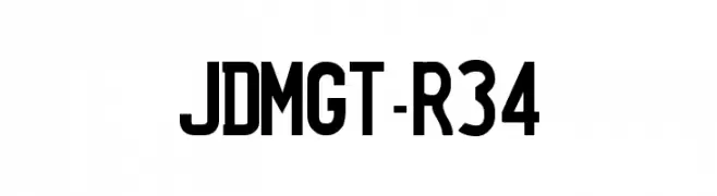 JDMGT-R34  les polices de caractères gratuit tlcharger