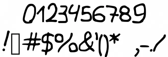 JDTechno Font OTHER CHARS