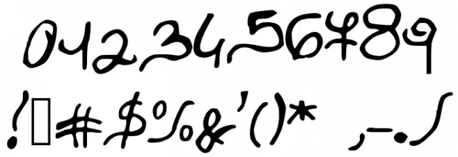 JDTreasure Font OTHER CHARS