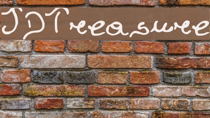 JDTreasure Font examples
