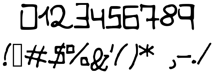 JDVega Font OTHER CHARS