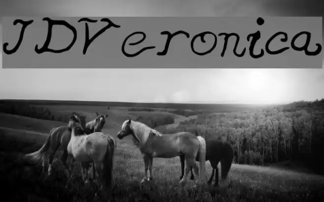 JDVeronica Font examples