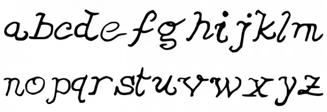 JDVeronica フォント 小文字