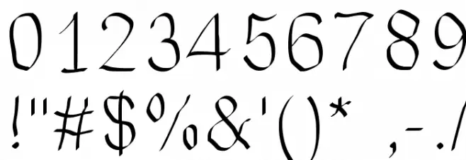 JDWave Font OTHER CHARS