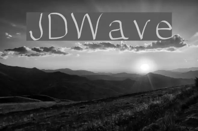 JDWave Font examples