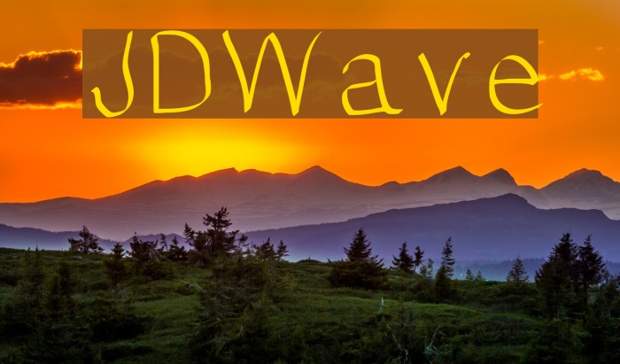 JDWave Font examples