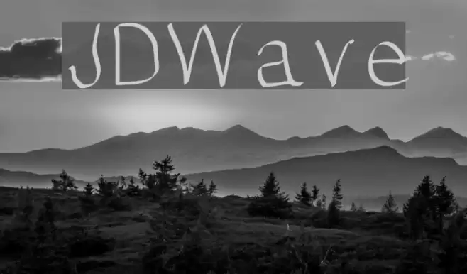 JDWave Font examples