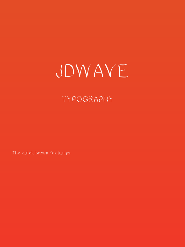 JDWave Poster