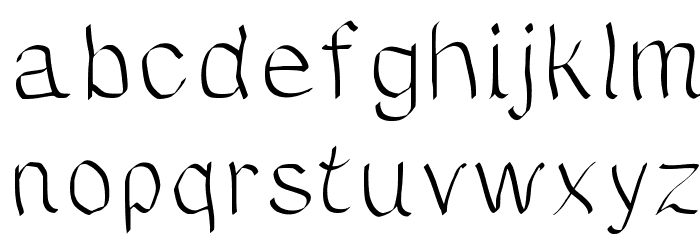 JDWave Font LOWERCASE