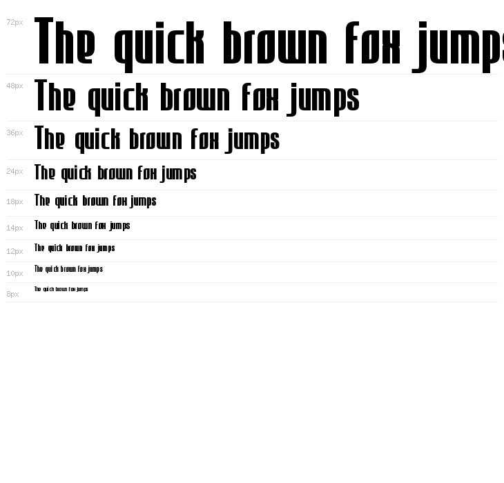 JECR Font Bold Waterfall