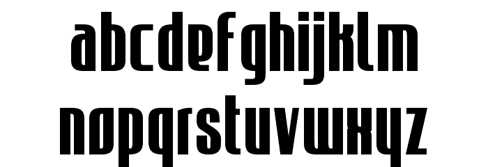 JECR Font Bold Font LOWERCASE