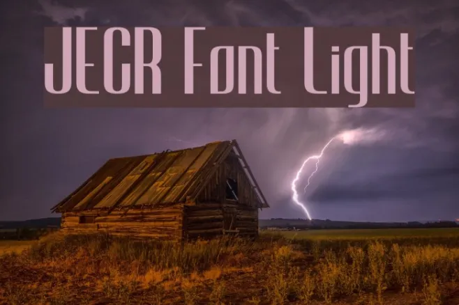 JECR Font Light Example 2
