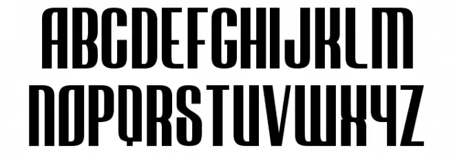 JECR Font Regular 字体 大写