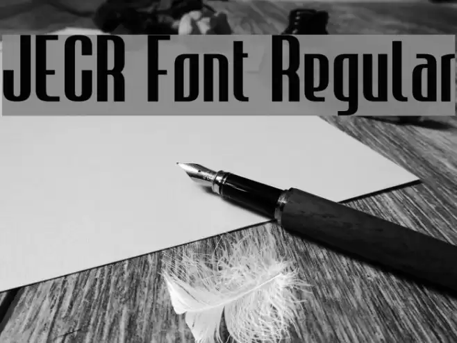 JECR Font Regular Font examples