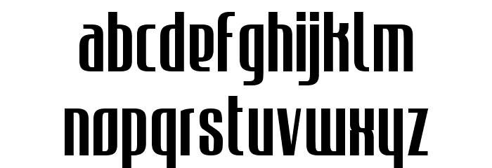 JECR Font Regular Font LOWERCASE