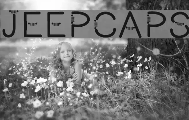 JEEPCAPS Font examples