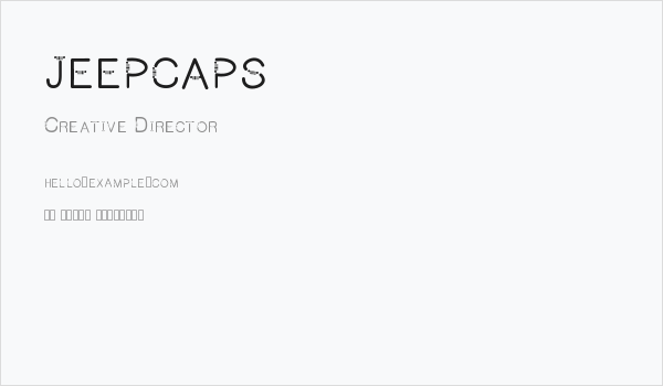 JEEPCAPS Business Card