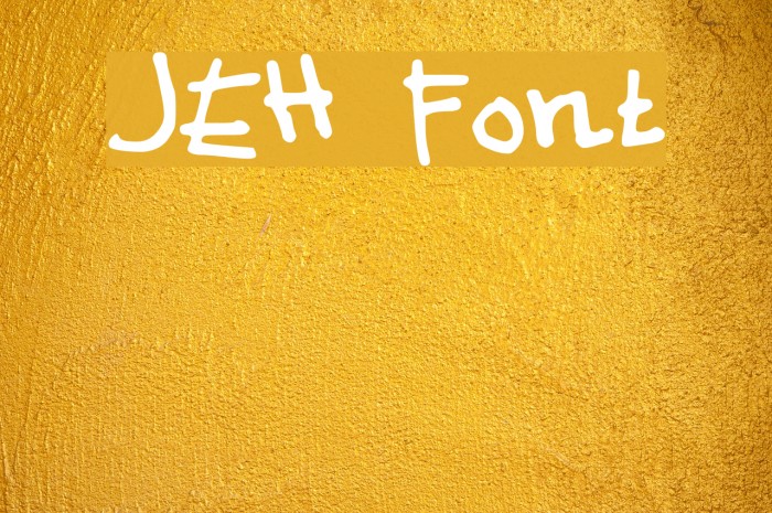 JEH Font examples