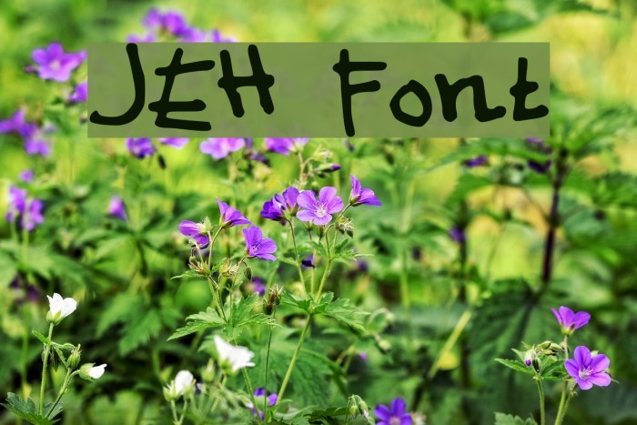 JEH Font examples