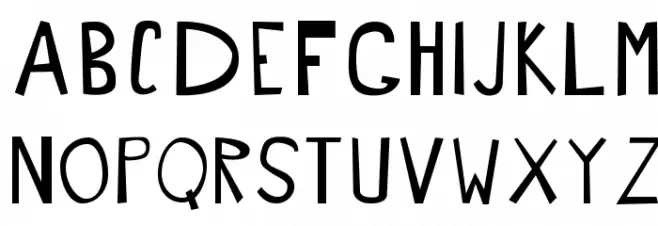 JEK5 フォント 大文字
