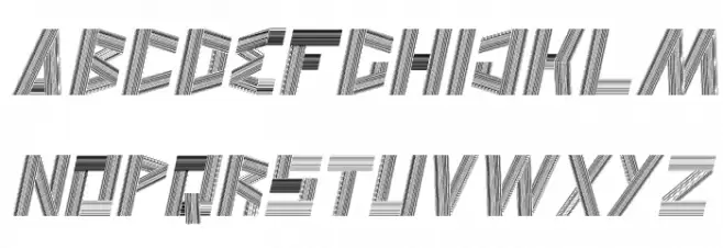 JELANG Italic フォント 大文字