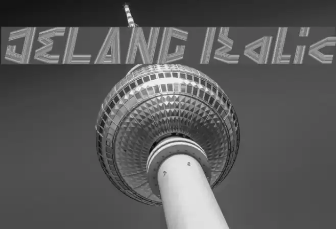 JELANG Italic Font examples