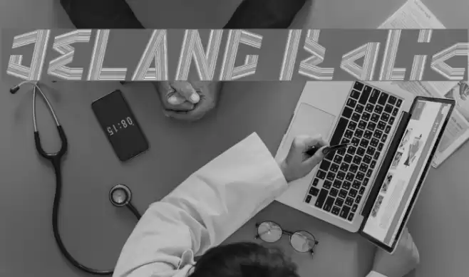 JELANG Italic Font examples