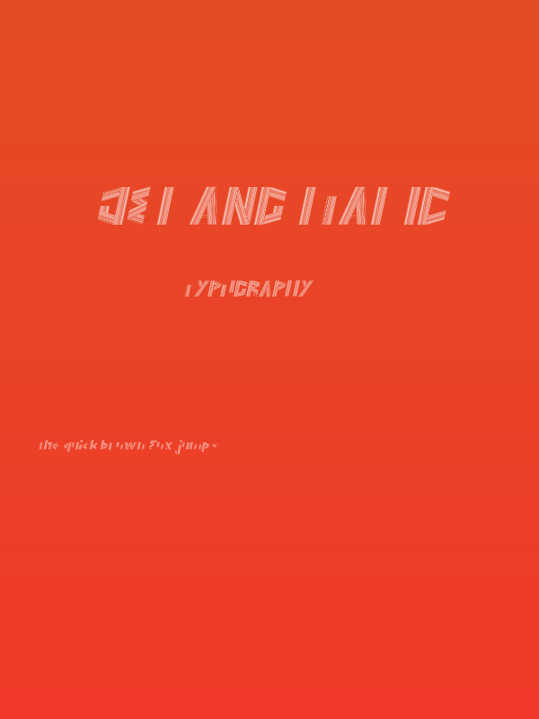 JELANG Italic Poster